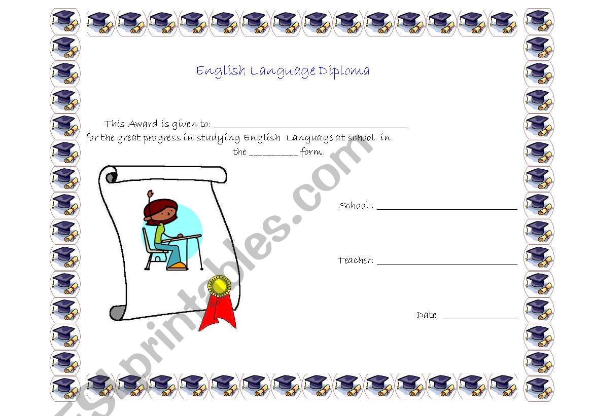 school diploma worksheet