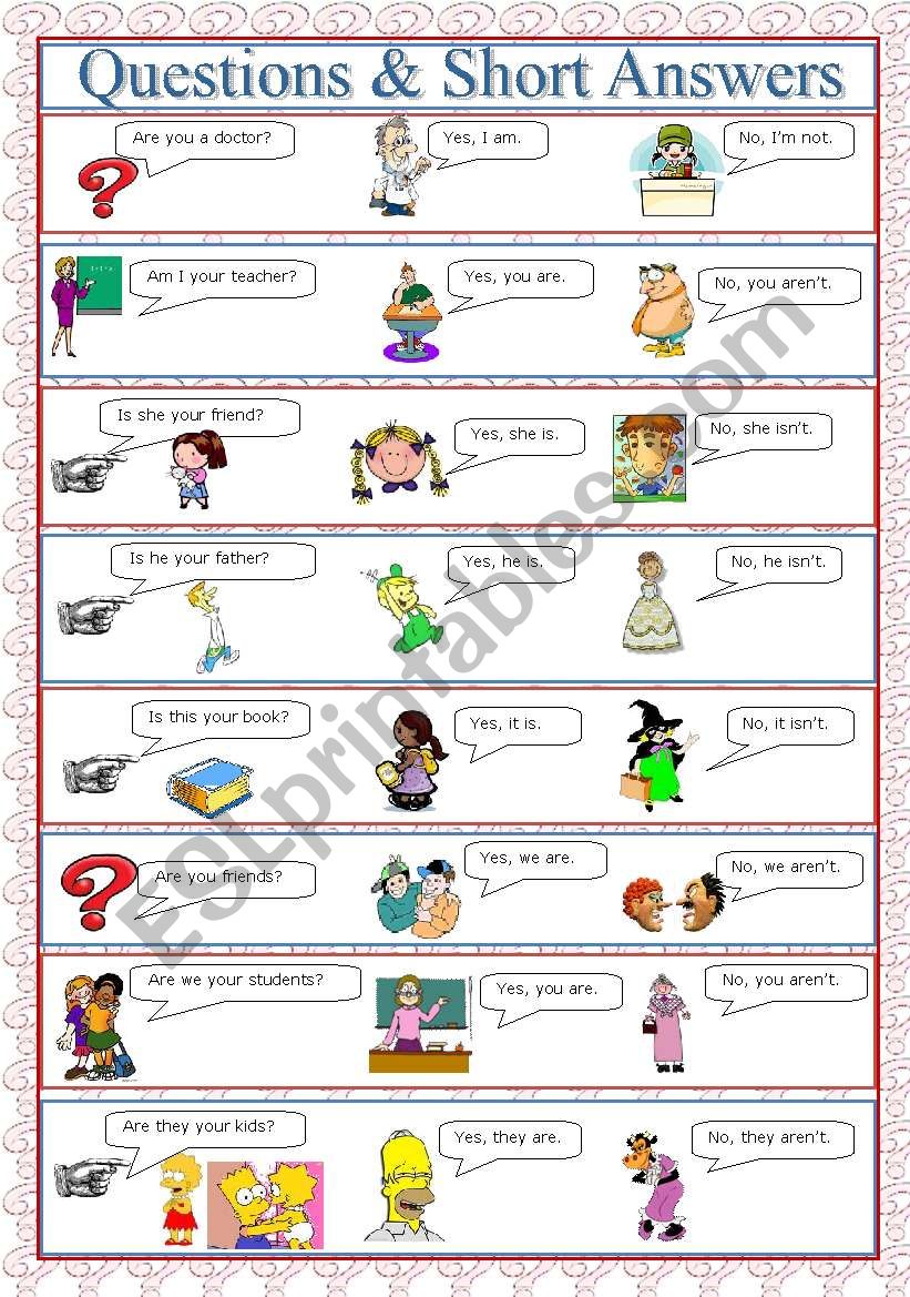 questions-short-answers-to-be-esl-worksheet-by-zailda