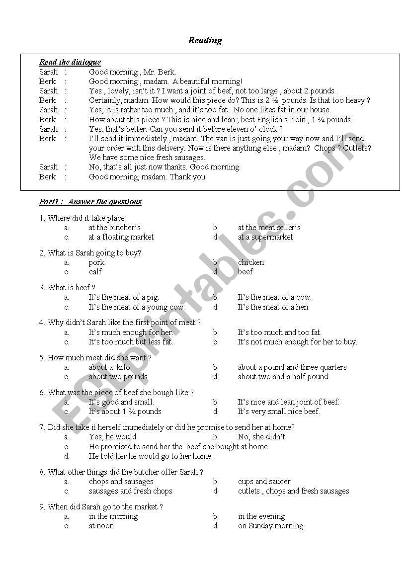 Test worksheet