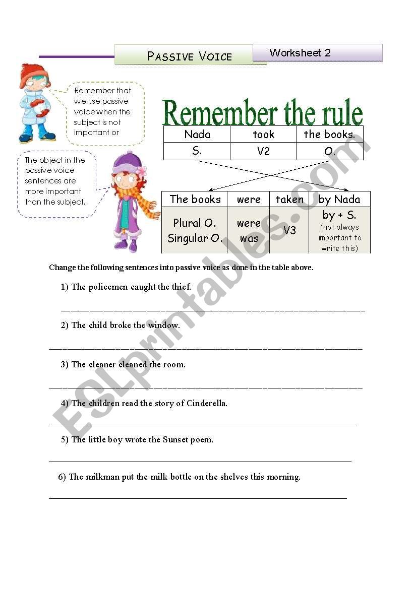 Passive Voice (PAST SIMPLE)_3 pages of 3 different exercises