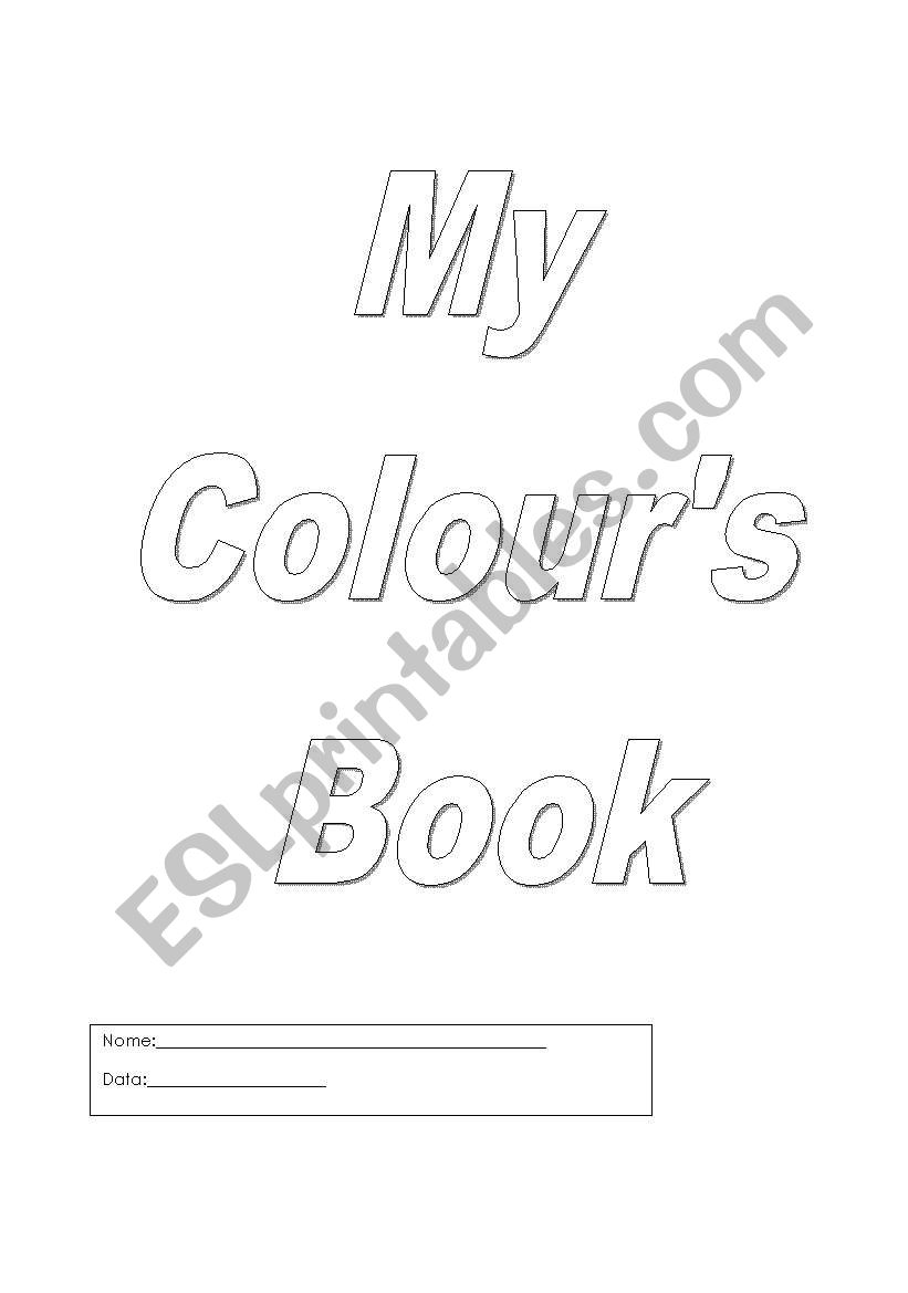 My Colours Book worksheet