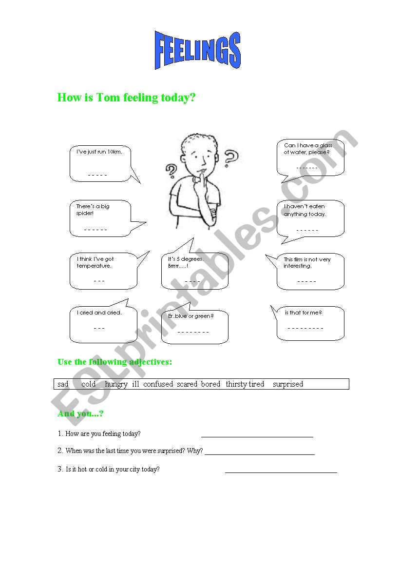 FEELINGS worksheet