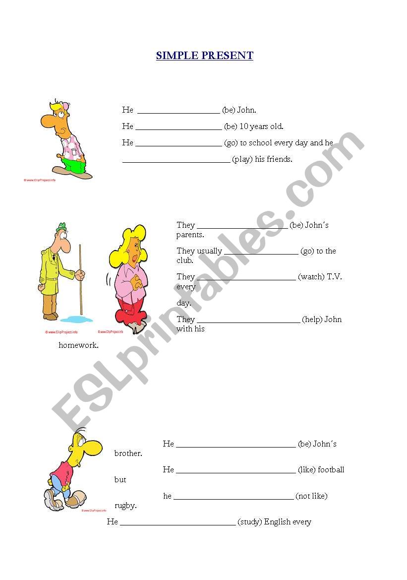 Present Simple worksheet