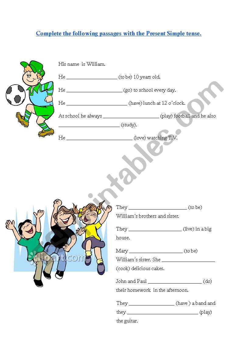 Present Simple worksheet