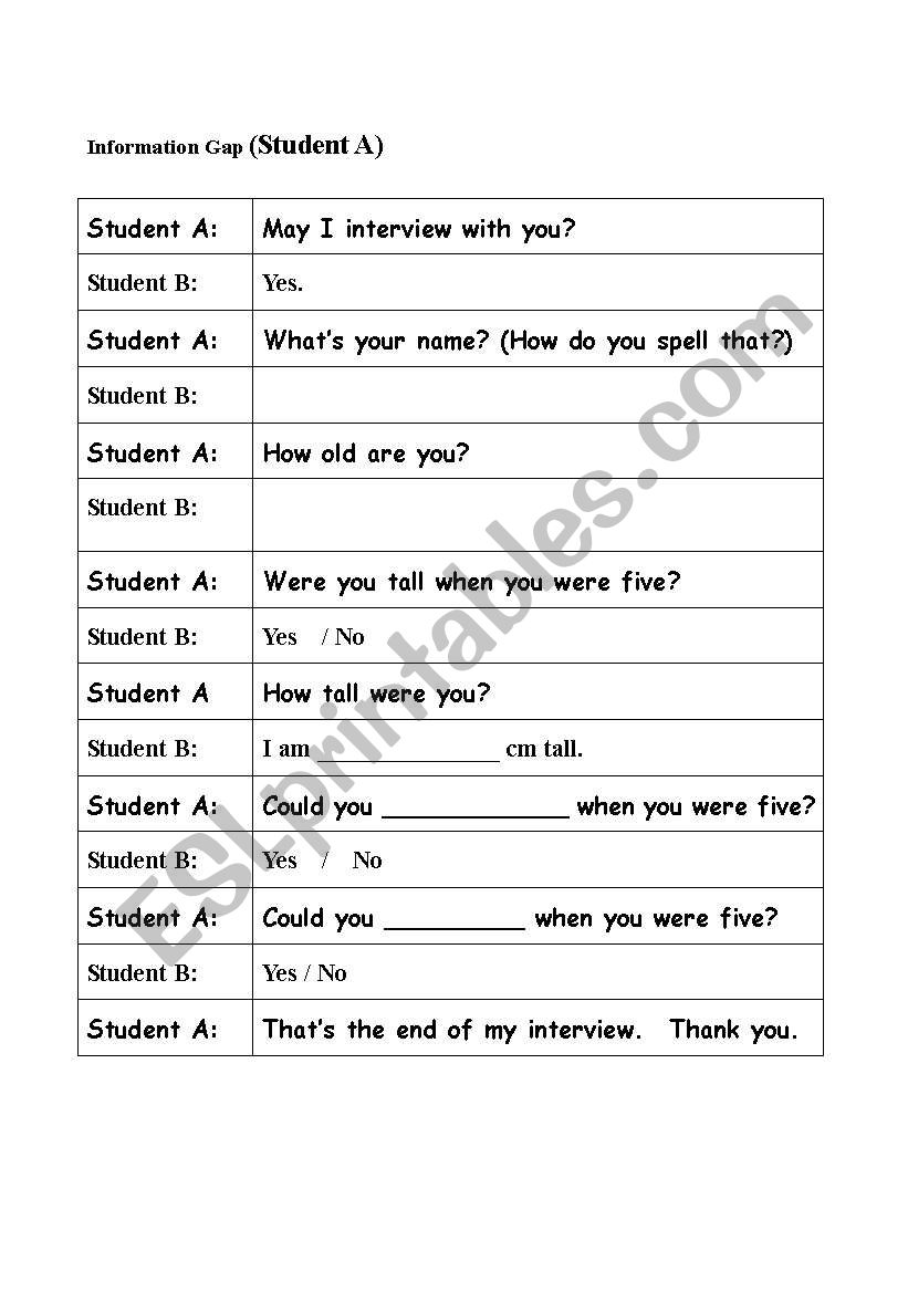 Information_Gap worksheet