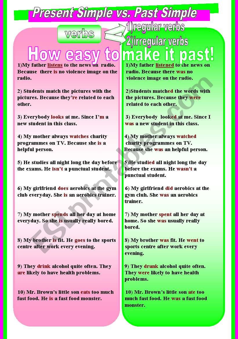 How easy to make it past! worksheet