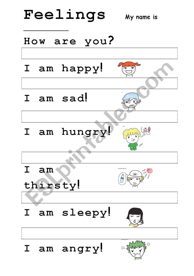 Feelings worksheet