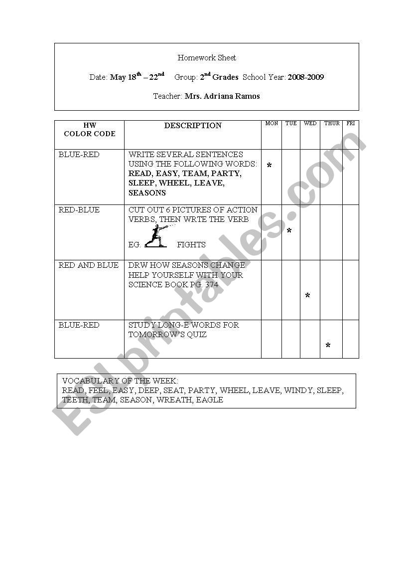 homework worksheet worksheet