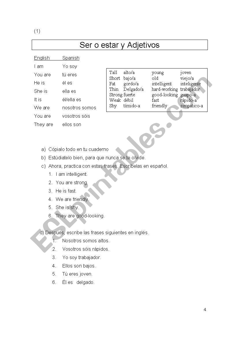 general english worksheet