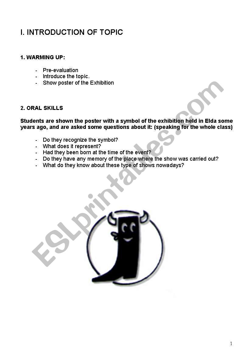 shoes lesson plan worksheet