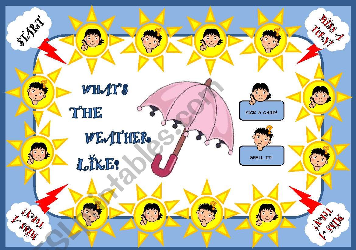 WHATÂ´S THE WEATHER LIKE? - BOARD GAME (PART 1)