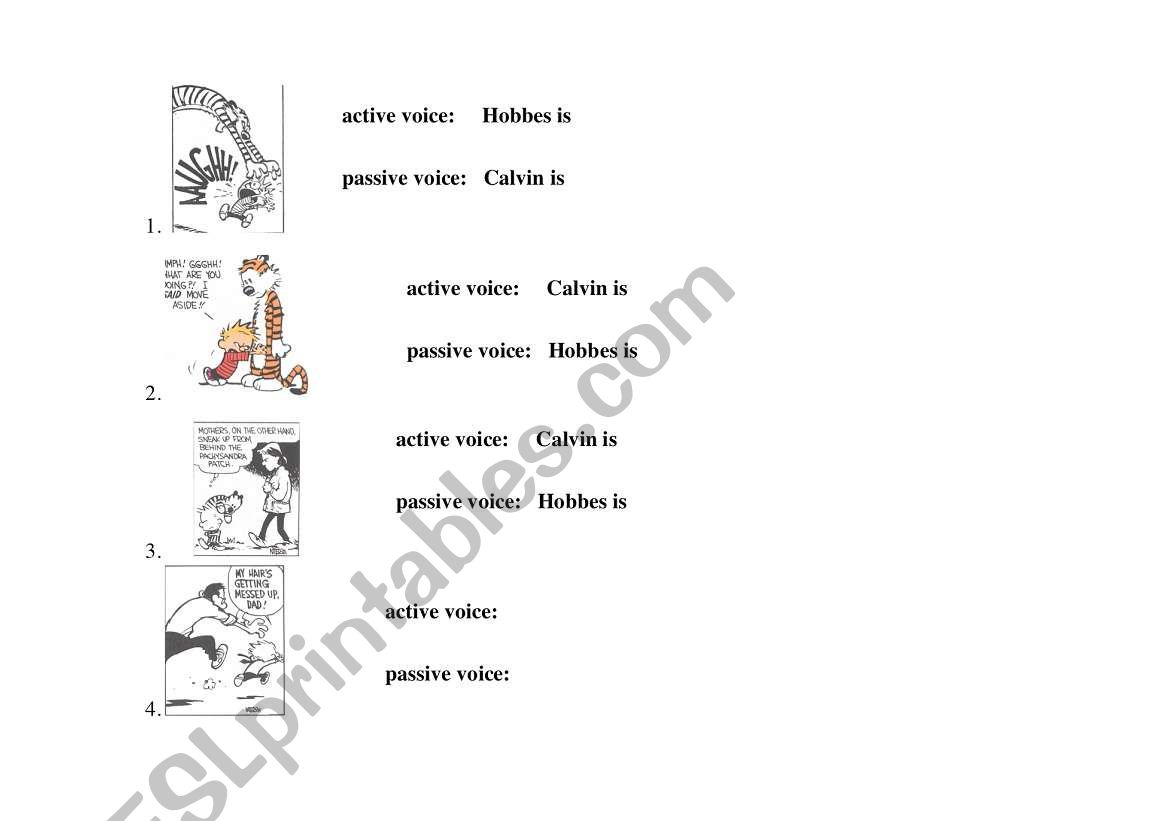 passive voice / active voice 2