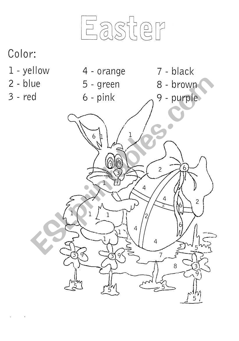 Easter worksheet