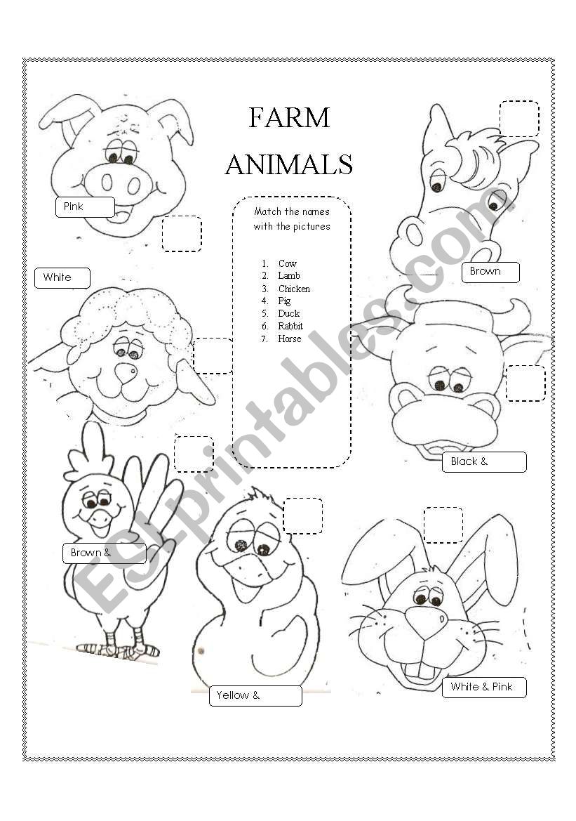 Farm Animals worksheet