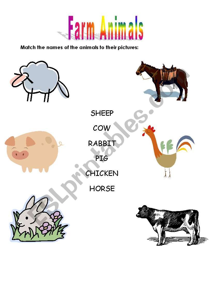 Farm Animals worksheet