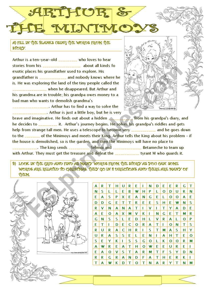 Arthur and the Minimoys worksheet