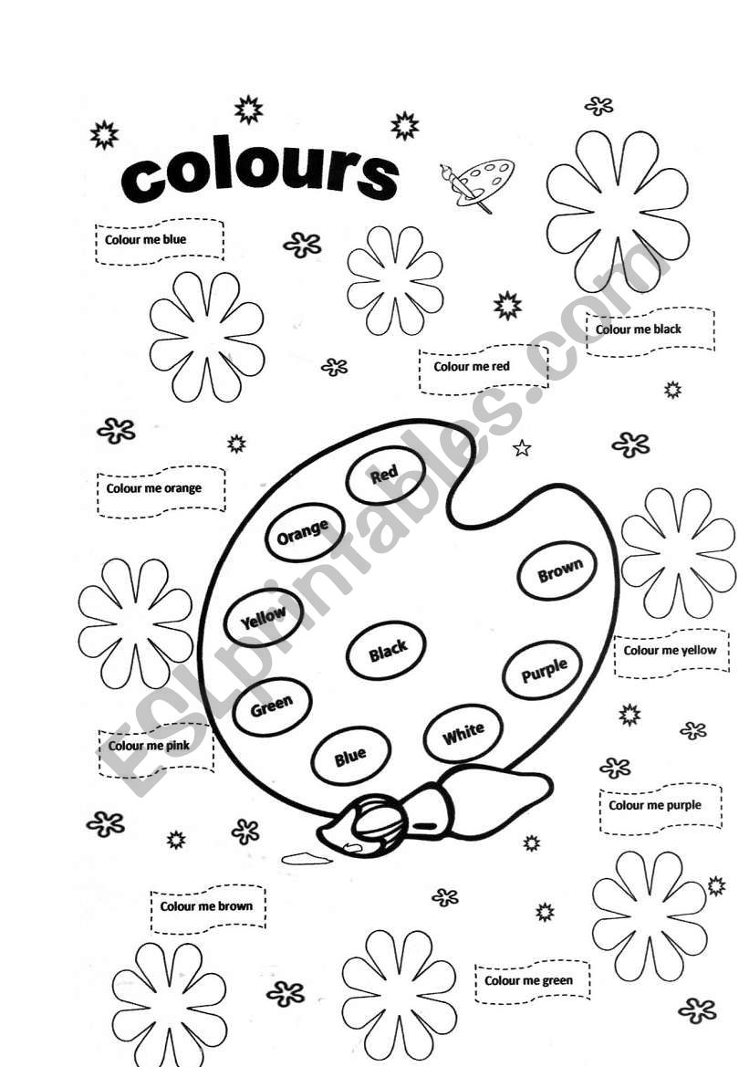 Colours worksheet