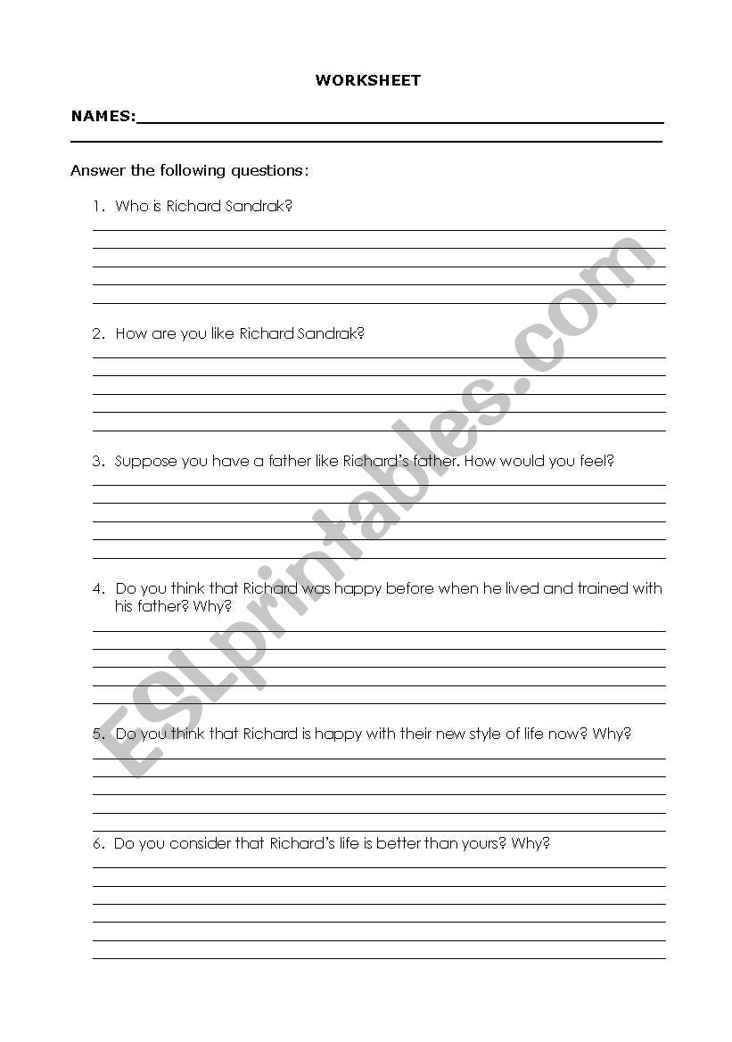 Improving writing worksheet