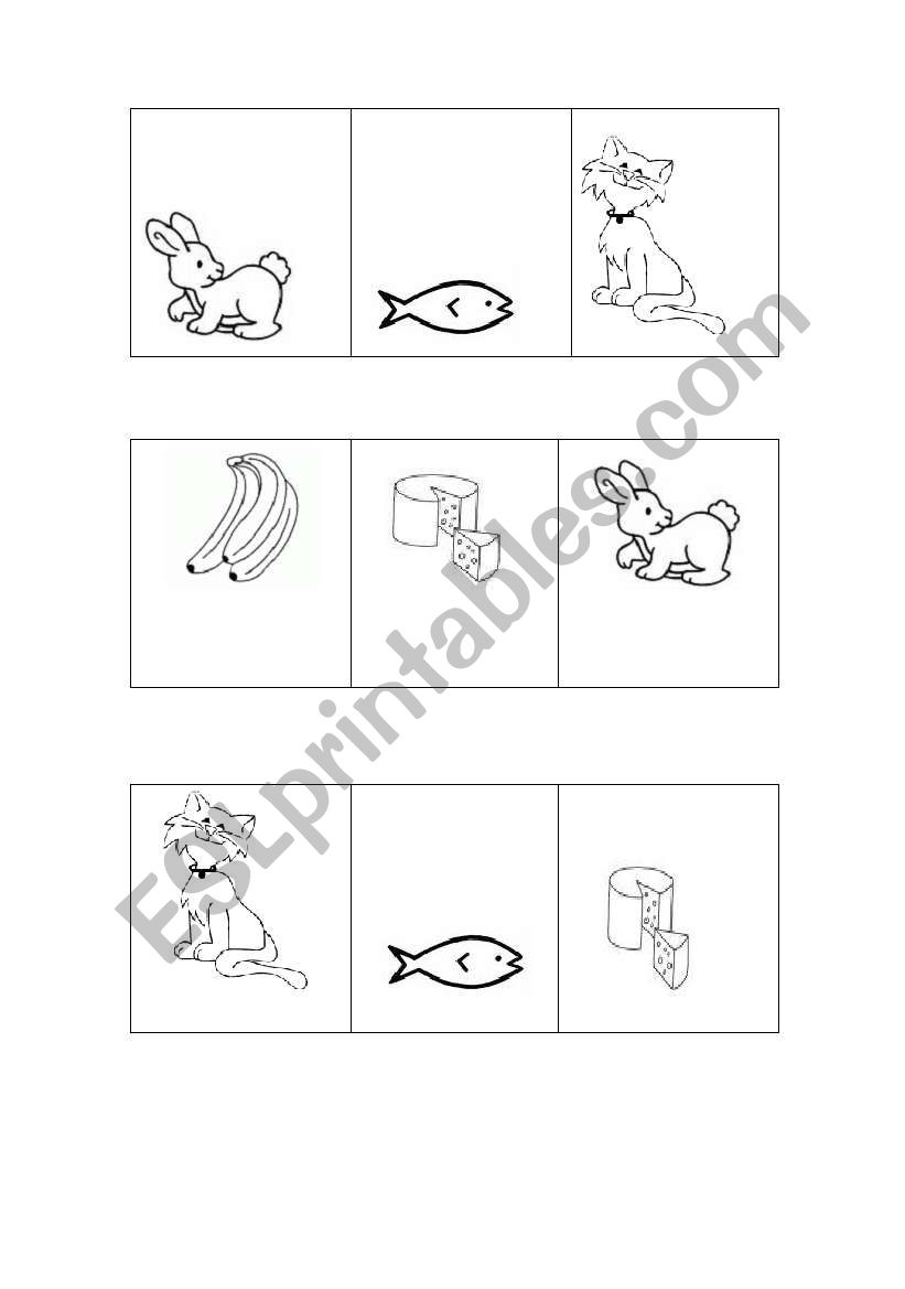 Animals bingo worksheet
