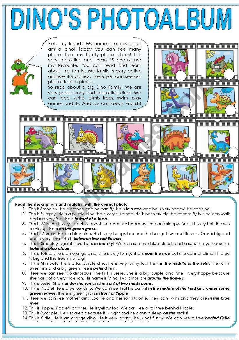 DINOÂ´S PHOTOALBUM - Â´Not So Serious Magic SeriesÂ´ (PART 4) prepositions of place, training