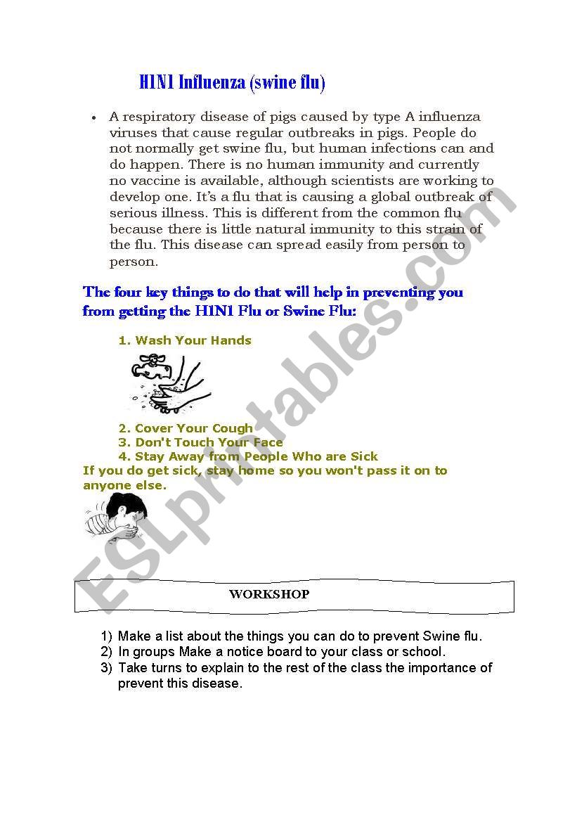 H1N1 Influenza  worksheet