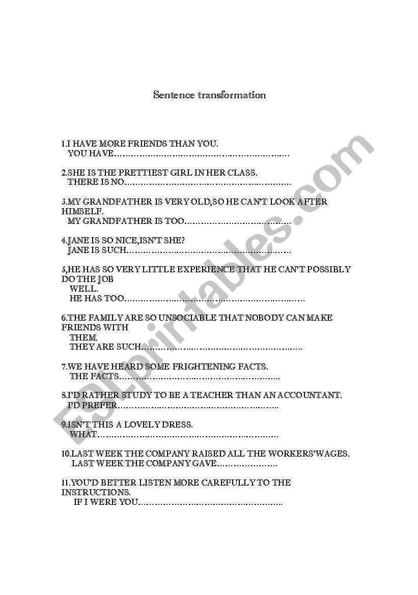 english-worksheets-sentence-transformation