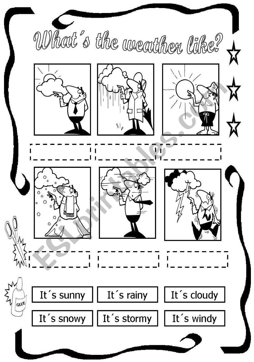 The Weather for kids worksheet