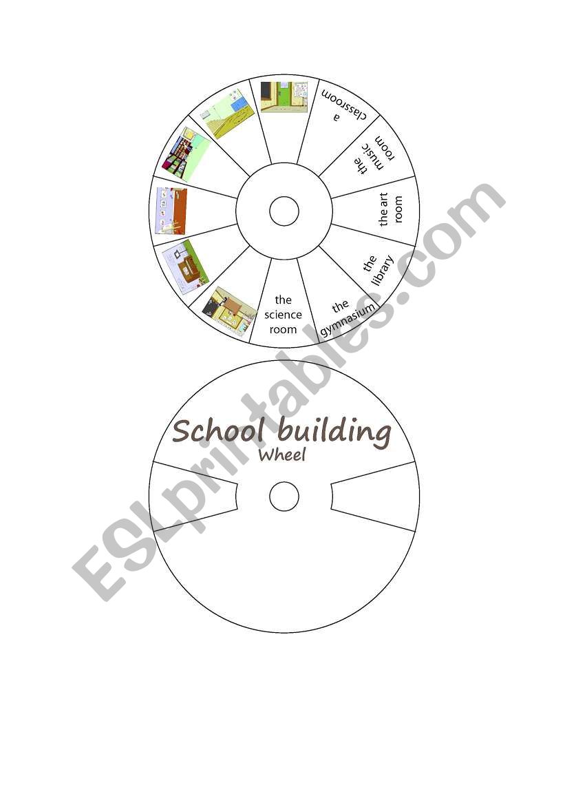 school building wheel worksheet