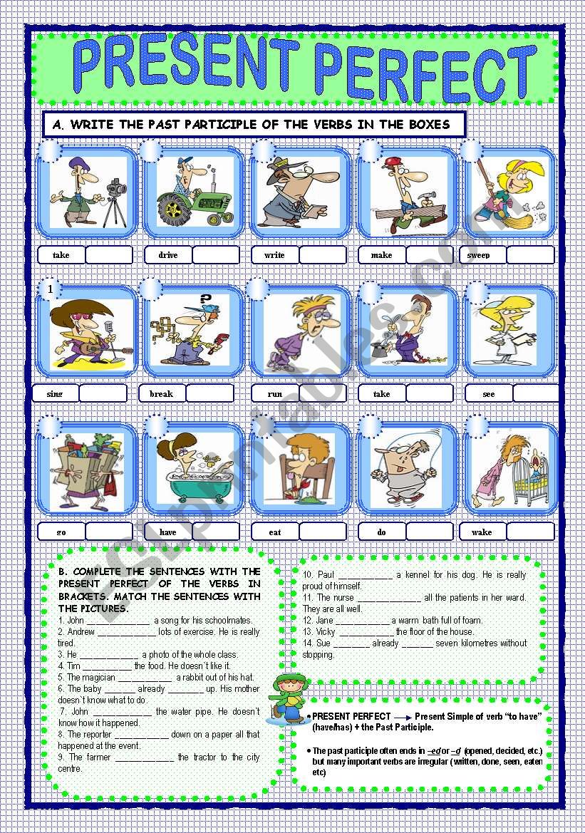 PRESENT PERFECT worksheet