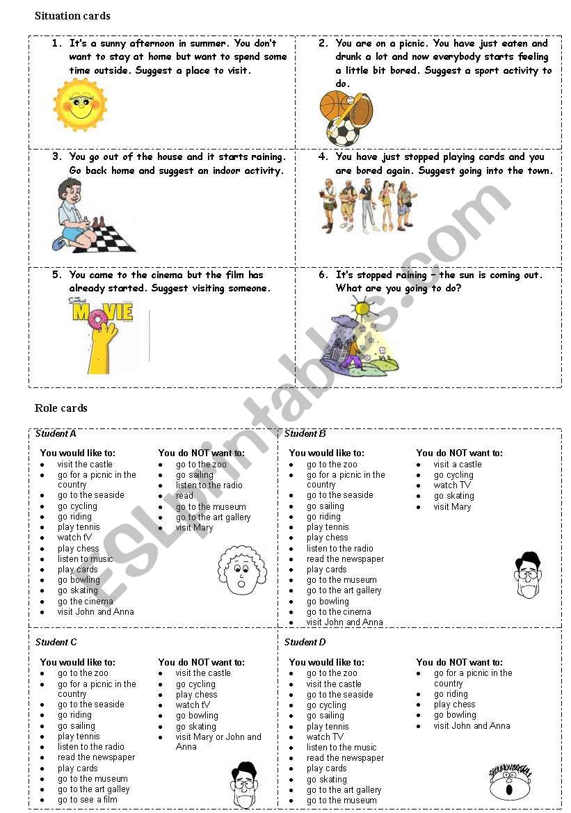 Entertainment worksheet