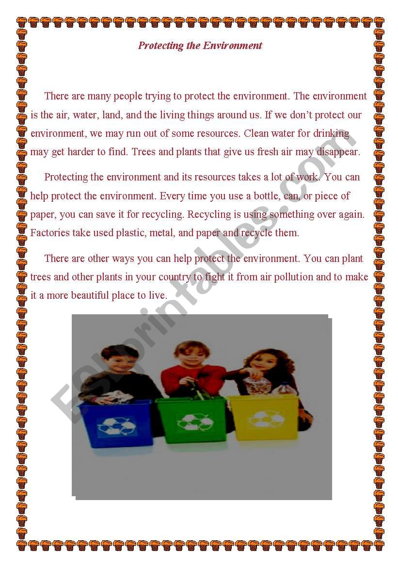 protecting the environment worksheet