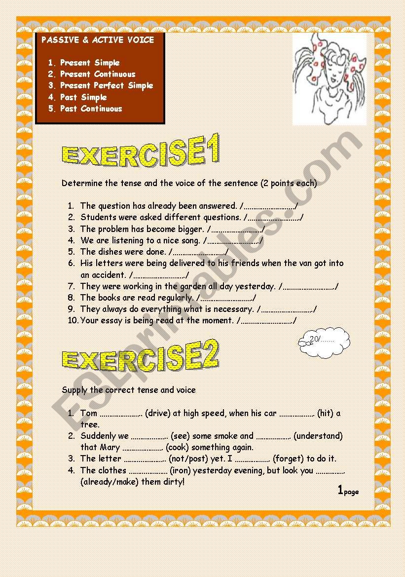 60 sentences (97 gap fills)  Tenses using easy vocabulary for better understanding