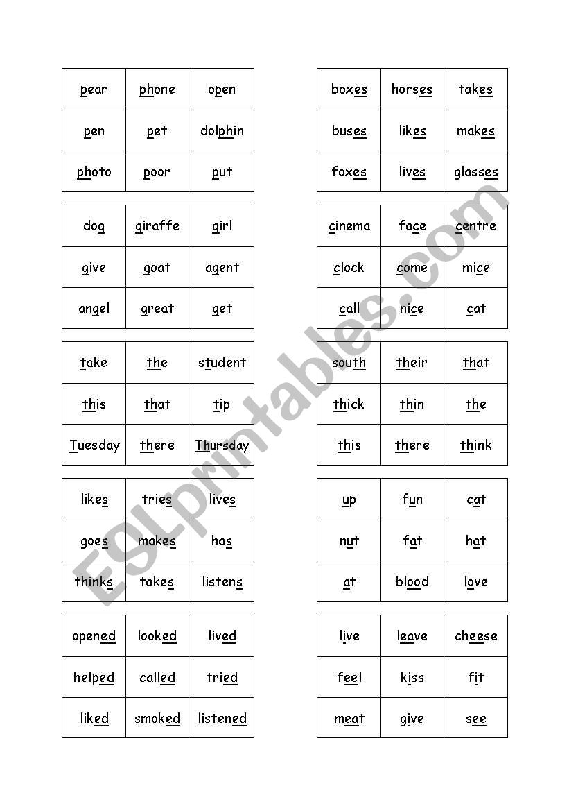 Phonic Line-Up worksheet