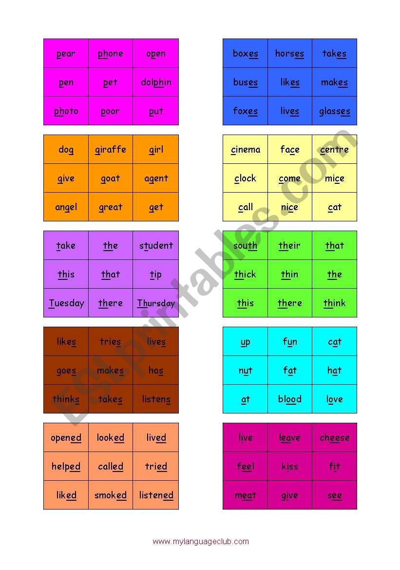 Phonic Line-Up worksheet