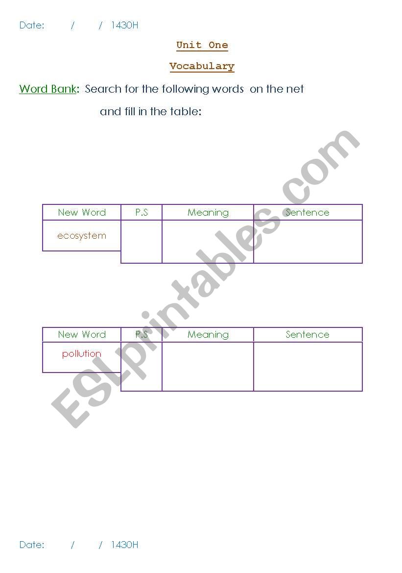 english-worksheets-word-bank