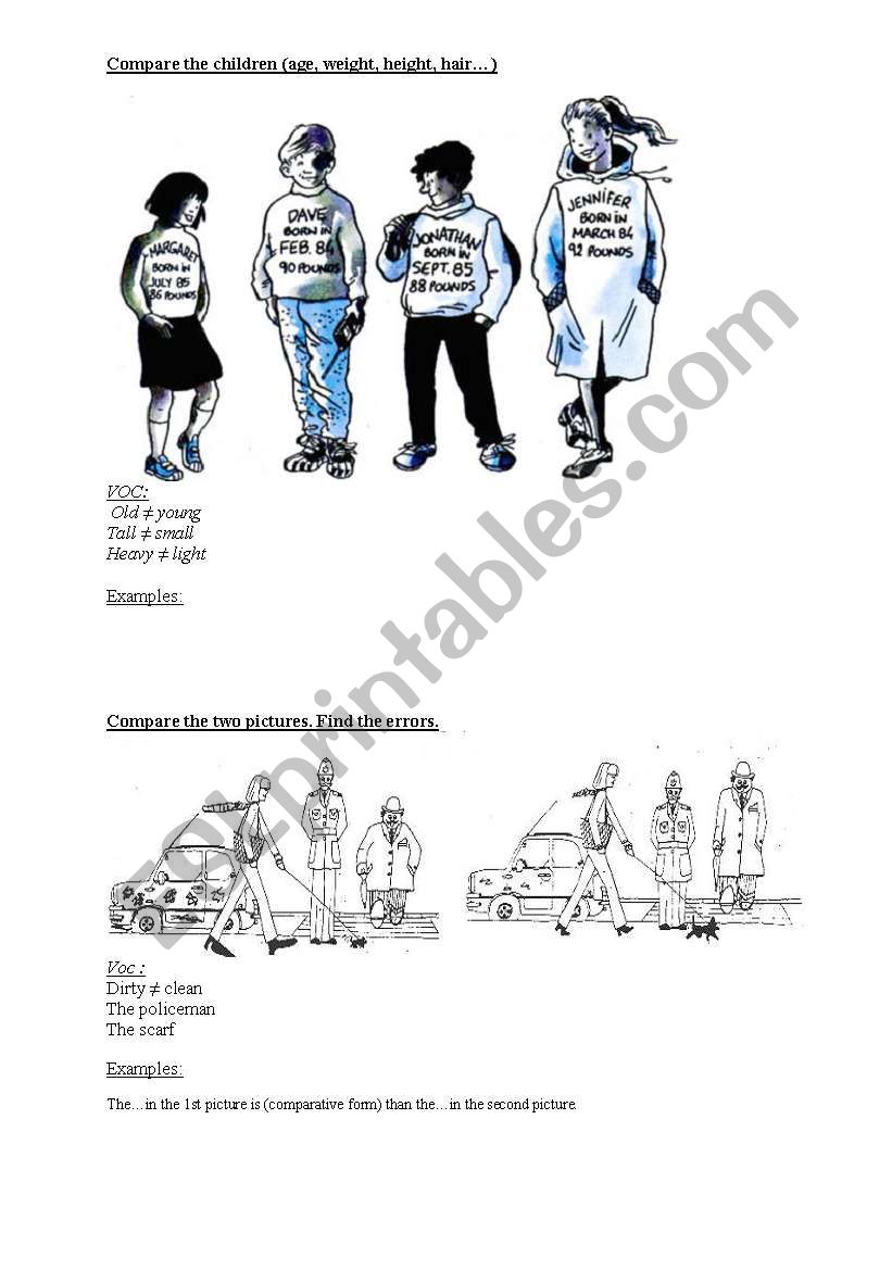 Compare! worksheet
