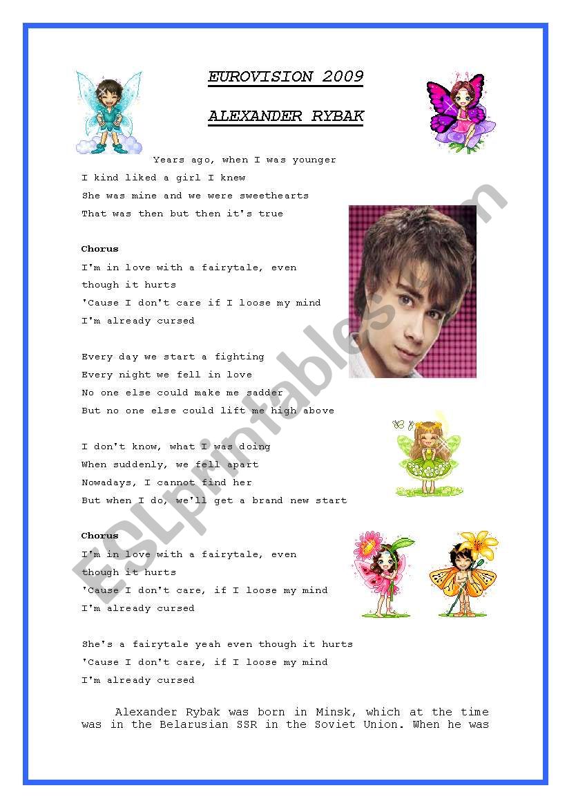 FAIRY TALE - ALEXANDER RYBAK - EUROVISION 2009