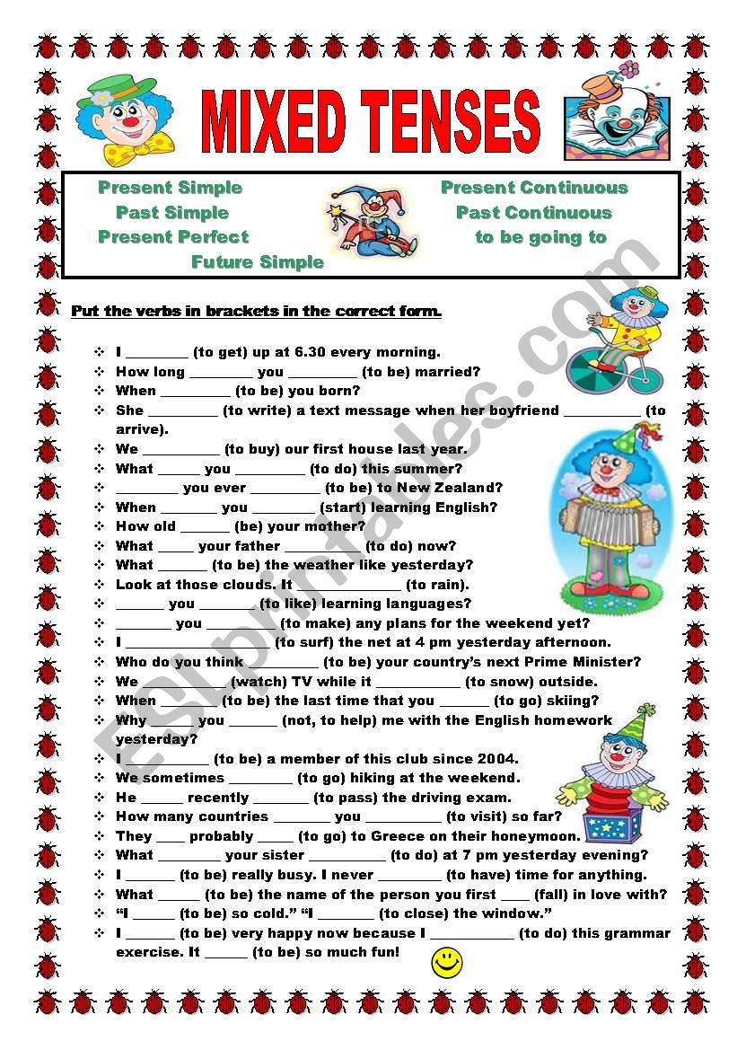 grammar-tenses-worksheet