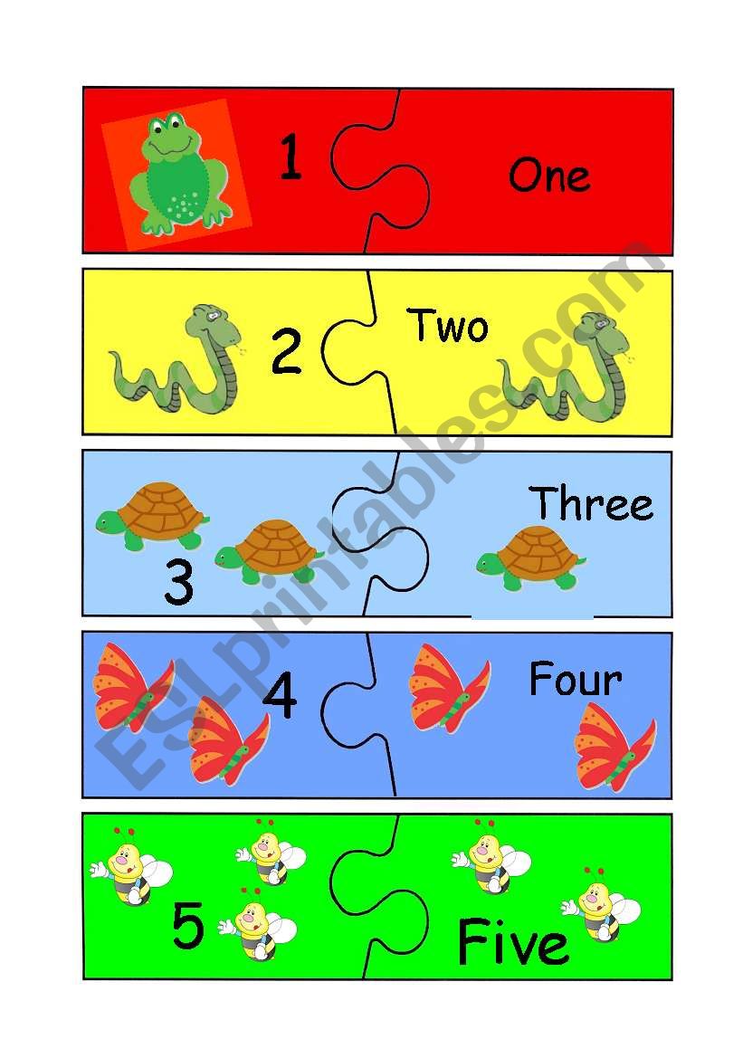 Number puzzle (1/2) worksheet