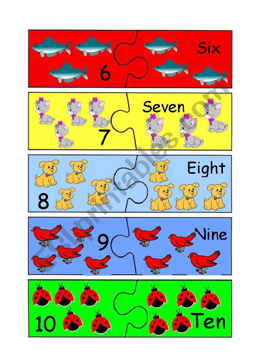 Number puzzle (2/2) worksheet