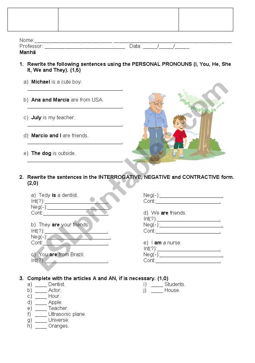 PRESENT worksheet