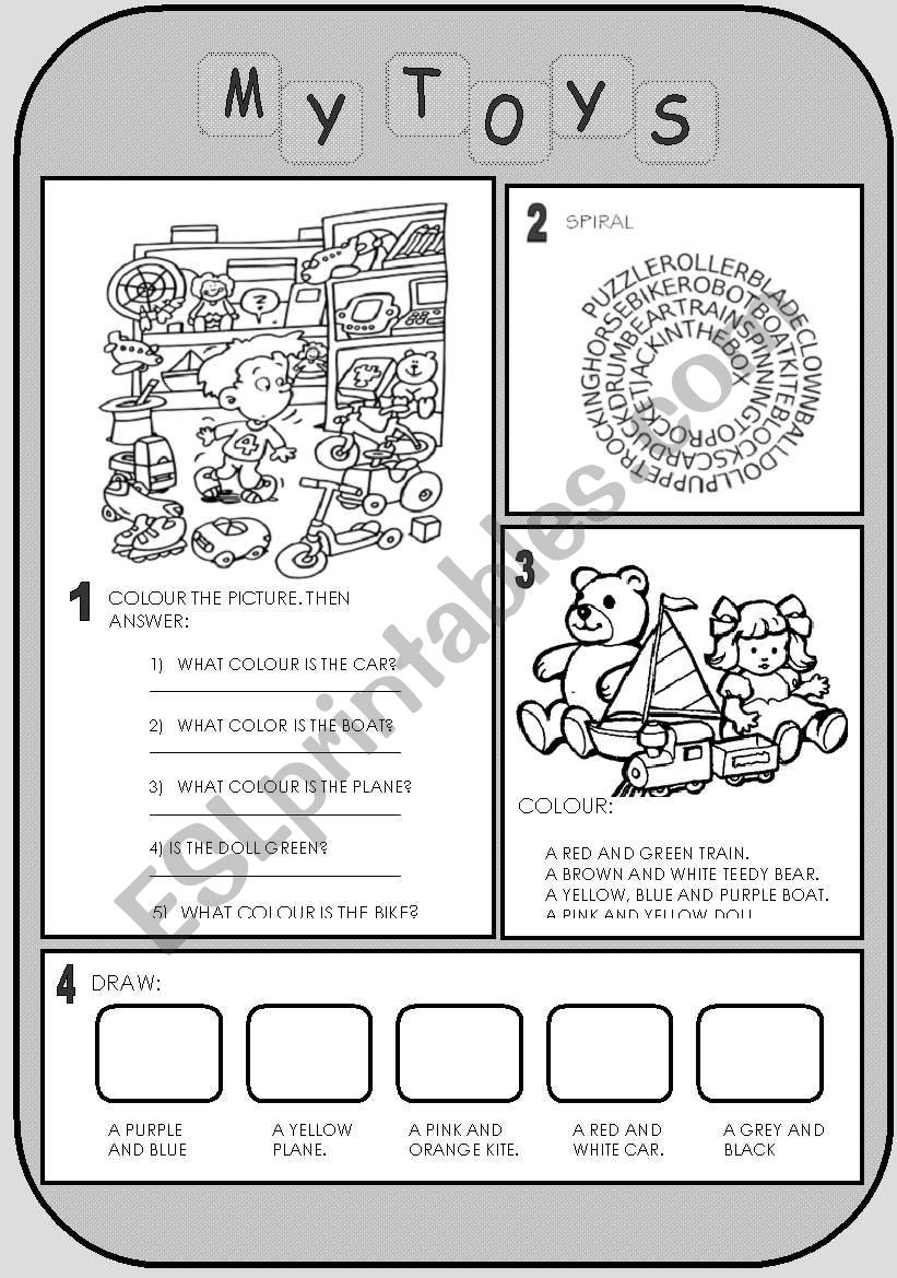 Toys (2/2) worksheet