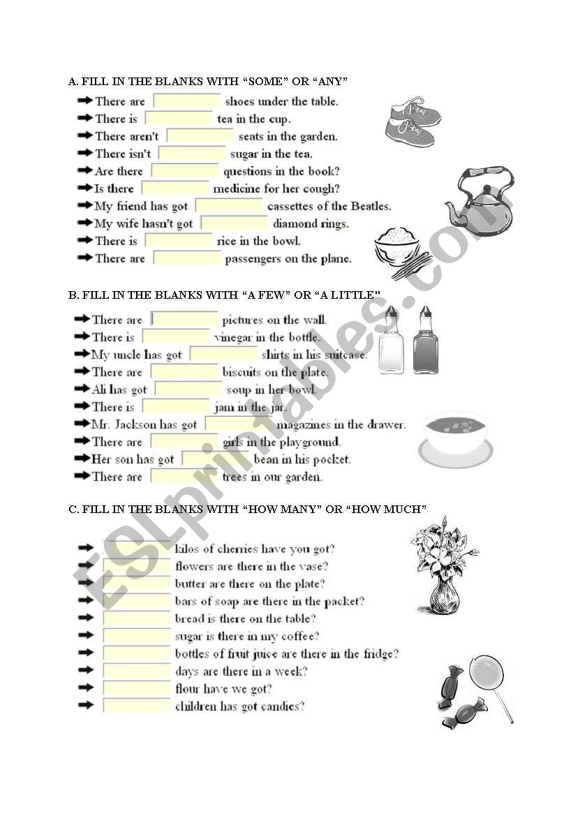 quantifiers worksheet