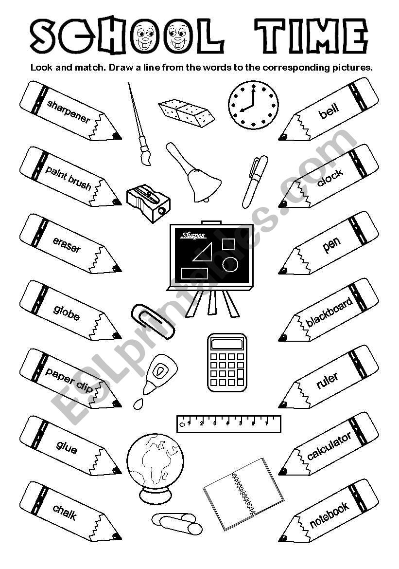 School Time (3) worksheet