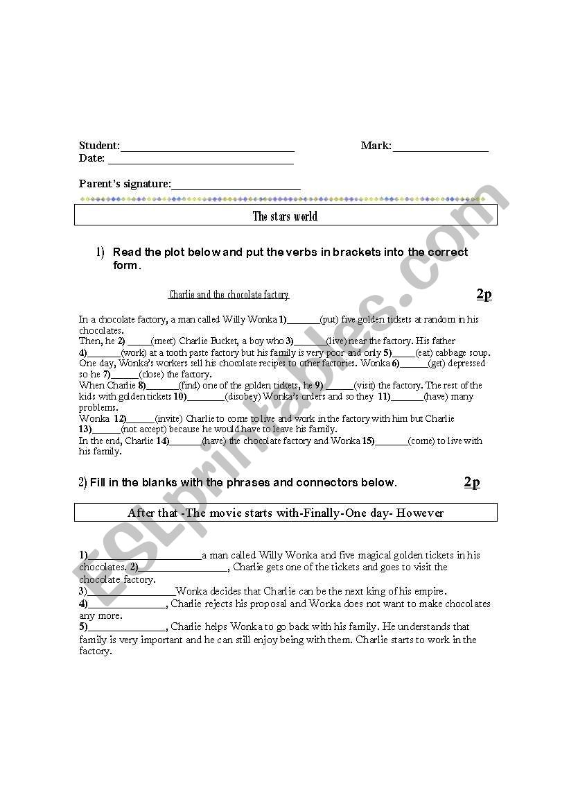 the stars world worksheet
