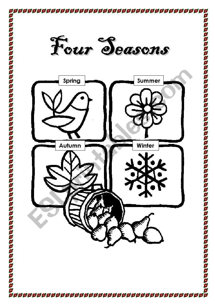 4 Seasons worksheet