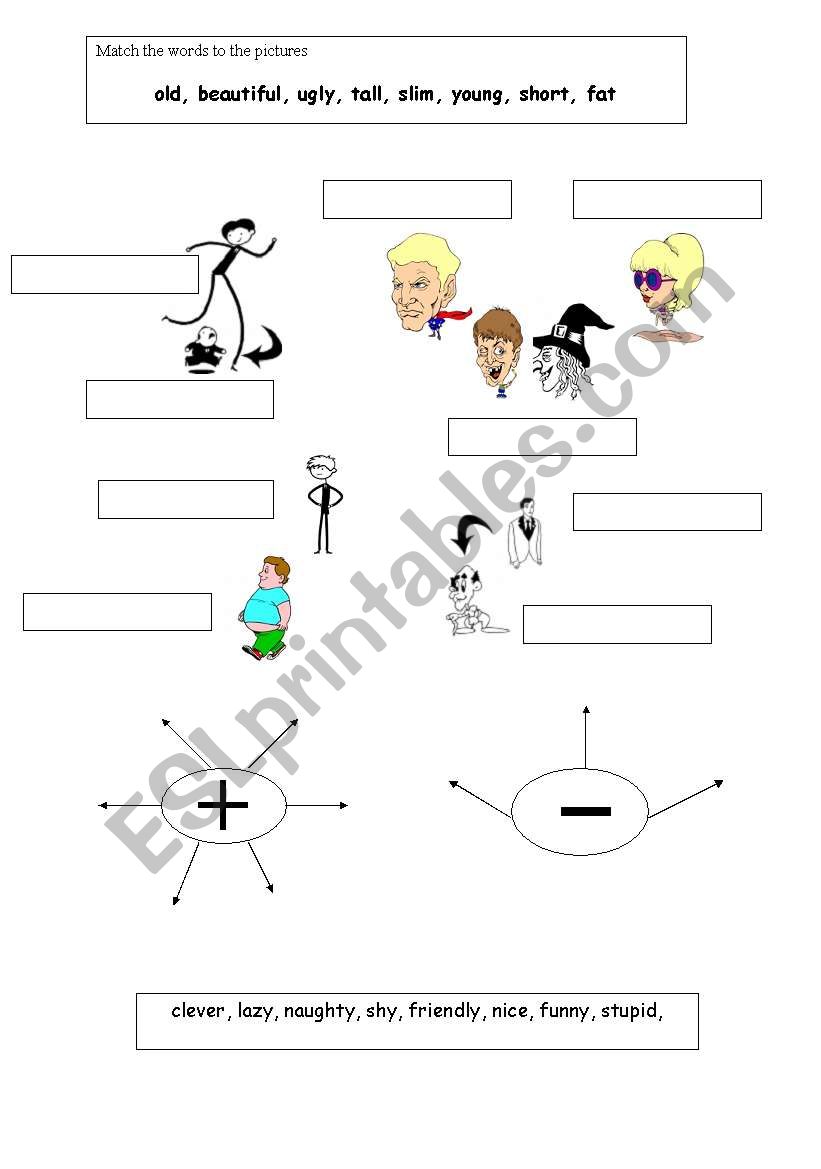 What is he like? worksheet