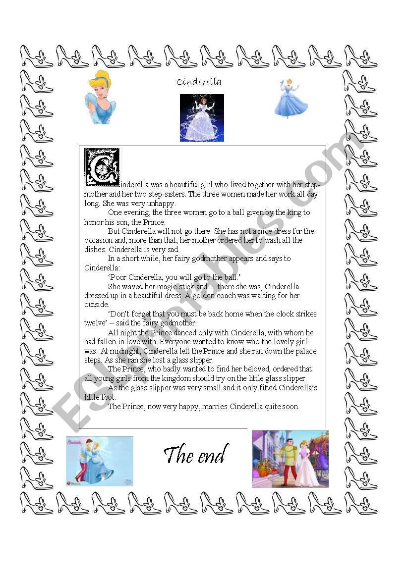 Cinderella  worksheet
