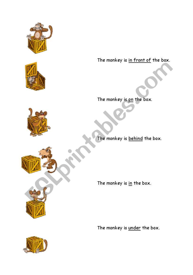 Prepositions worksheet