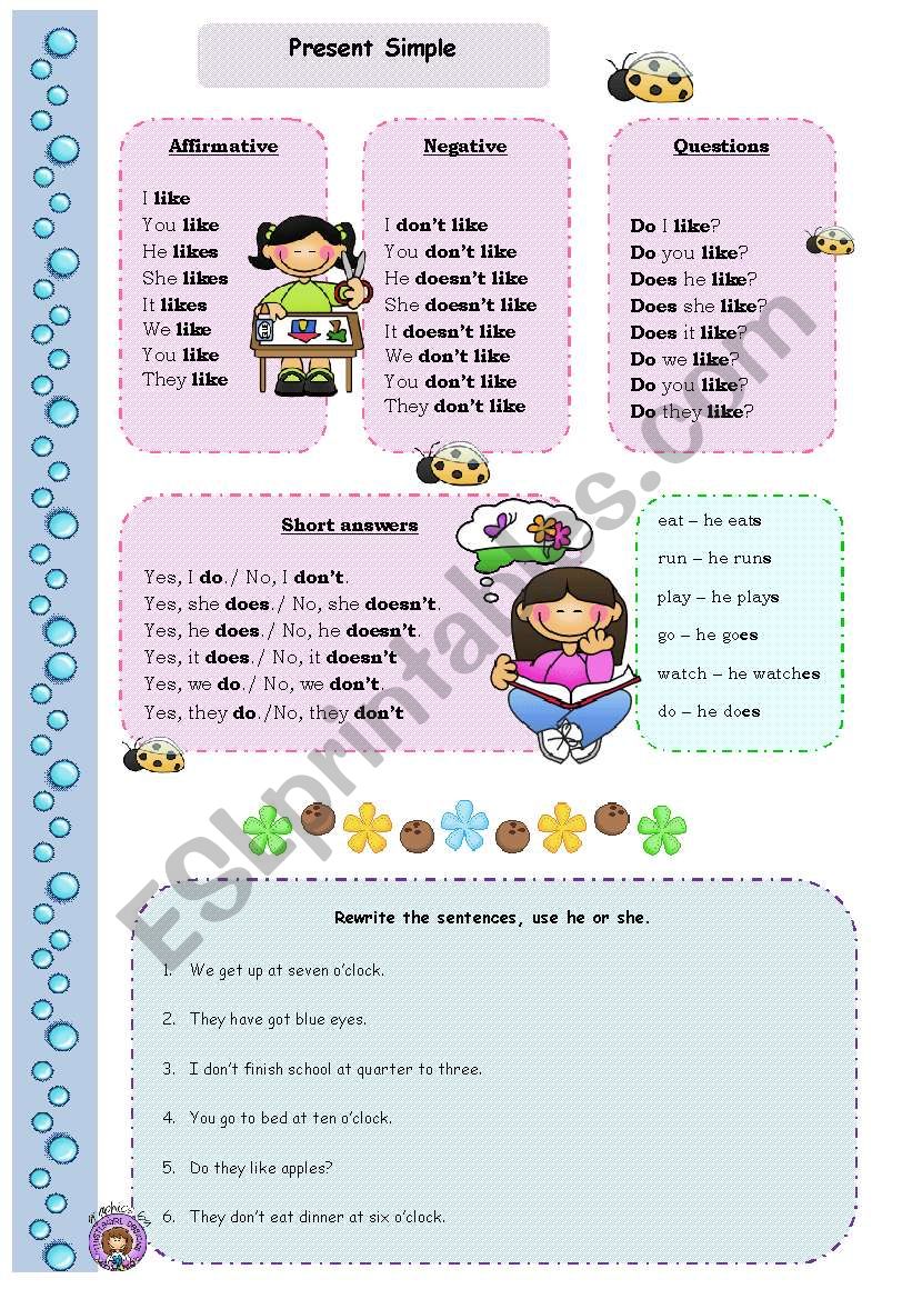 Present Simple worksheet